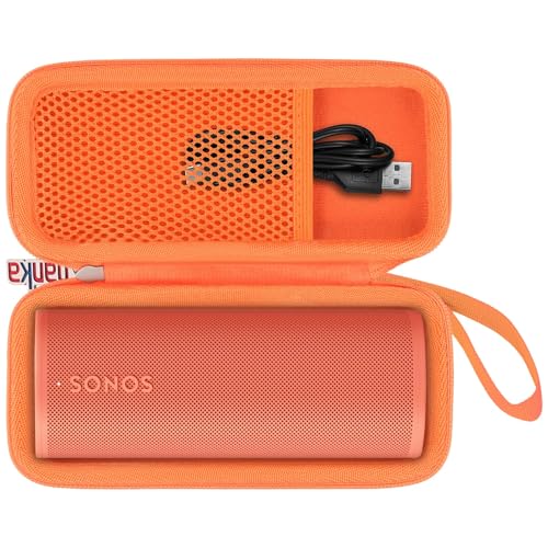 khanka Hard Travel Case Replacement for Sonos Roam 2 / Sonos Roam Portable Smart Bluetooth Speaker - color: Orange