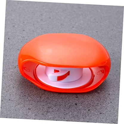 Vaguelly Automatic Cord Winder for Earphones and Data Cables Retractable Organizer Box for Travel Compact Storage Solution in Orange