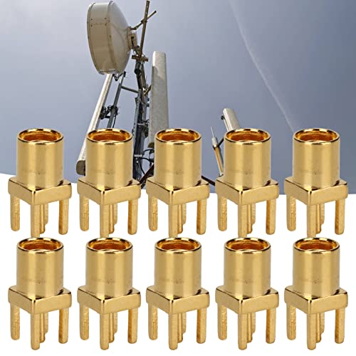 10PCS MMCX Female Connectors 4 Pin Solder Type for PCB Antenna Earphone Repair