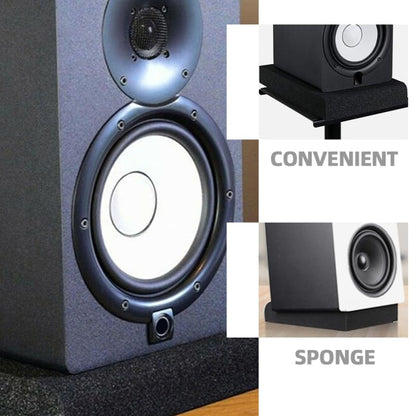 Totority Speaker Isolation Pads, Anti-Vibration Foam Cushions,2 Sets | Soundproof Shock Absorption Mat to Reduce Noise Interference, High-Density Sponge Base for Audio Equipment Protection