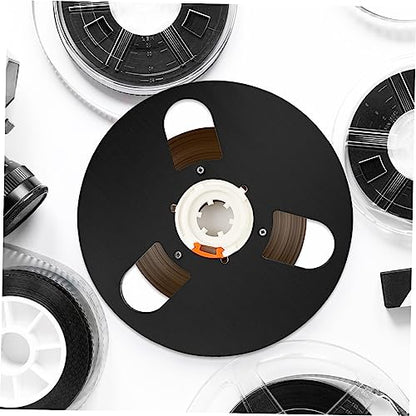 LALAFINA 3Holes Aluminum Alloy Empty Tape Reel Take Up Reel for Recording Low Noise High Output Replacement for to Tape Players and Recorders