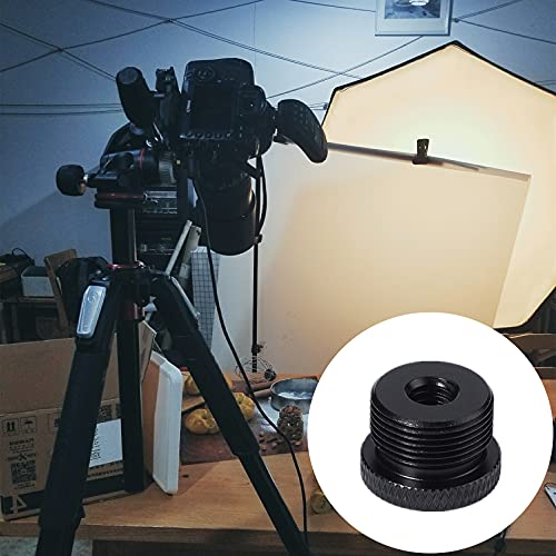 Mic Stand Adapter 1/4 Female to 5/8 Male Screw Thread Adapter Tripod Screw Adapter for Camera Monitor Microphone Stand