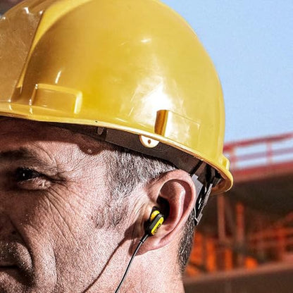 DEWALT Heavy Duty Neckband Bluetooth Earbuds, Wireless Bluetooth 5.2 | Headphones w/Microphone, Lightweight Comfort, IP56 Waterproof, Deep Bass Strong Beat, 20H Playtime, Jobsite Behind-Neck - color: Yellow-1