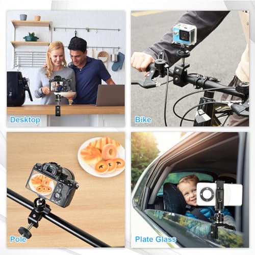 UTEBIT Super Clamp Mount with Mini Ball Head Mount, 30mm - size: 30mm