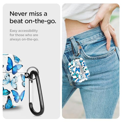 Cute Airpods 5/4 Gen Case Hard Cover Women Girl 2026/2024 - Blue Butterfly - color: Butterfly, size: For Airpods 4