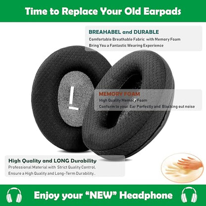 Earpads Cushion Compatible with Avantree Audition/Audition Pro HT5009 / HT4189 / HT3189 / DG59 Headphones Ear Pads Replacement with Durable & Breathable Fabric/High Density Foam