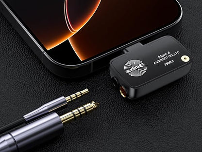 S.M.S.L Audirect ATOM4 Portable Audio Decoder Headphone Amplifier 3.5mm Single Ended and 4.4mm Balanced Output High Fidelity Sound Quality Lightweight and Portable (USB-C Interface) (Gray)