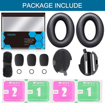 Renew A20 Ear Pads Replacement Kit, Ear Cushion Headband Microphone Cover | Refresh Kit with Windscreen Pad for Bose Aviation A20 Headset (Black)