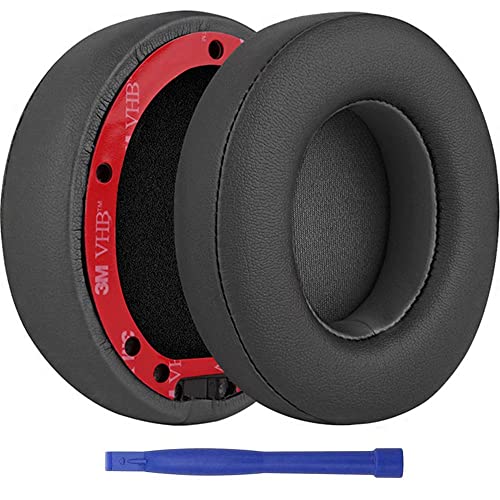 Beats Studio 3 Ear Pads, BUTIAO Replacement Protein Leather Earpads Memory Foam Ear Cushion Cups Repair Parts for Beats Studio 3 Studio 2 Wireless Wired Headphones by Dr.Dre (ShadowGray) - color: DarkGray
