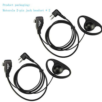 2Pin D Shape Earpiece Headset (2)