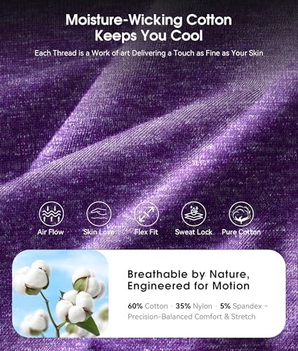 MUSICOZY Bluetooth 5.4 Sleep Headphones Headband Sports Wireless Audio | Earbuds 2 in 1 Design with Breathable Stretch Fabric, HD Stereo Sound Speakers for Workout Yoga Running, Nighttime Sleep Use - color: Amethyst