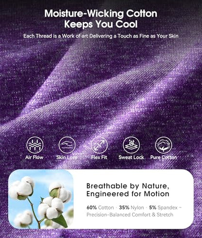 MUSICOZY Bluetooth 5.4 Sleep Headphones Headband Sports Wireless Audio | Earbuds 2 in 1 Design with Breathable Stretch Fabric, HD Stereo Sound Speakers for Workout Yoga Running, Nighttime Sleep Use - color: Amethyst