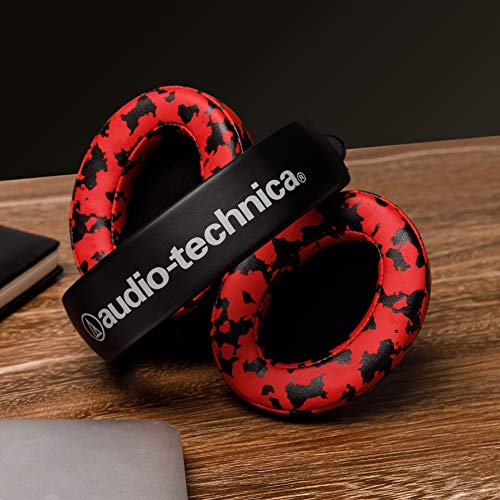 WC Wicked Cushions PadZ - Thick & Soft Ear Pads for ATH M50X / M40X / SteelSeries Arctis/HyperX Cloud & Alpha/Logitech G Pro X/Compatible with Over 50 Headphones | Red Camo - color: Red Camo