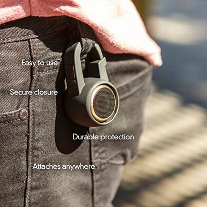 Fashionit U Speakers Clip-On Holder Carabiner for Micro Speaker | Portable Mini Bluetooth Speaker Accessory | Water Resistant, Durable, Travel Friendly | Holder Only | Black - color: Micro - Black