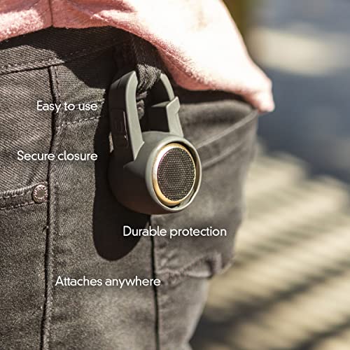 Fashionit U Speakers Clip-On Holder Carabiner for Micro Speaker | Portable Mini Bluetooth Speaker Accessory | Water Resistant, Durable, Travel Friendly | Holder Only | Black - color: Micro - Black