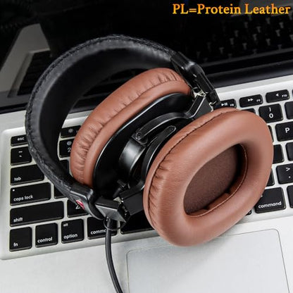 SOULWIT Replacement Earpads for Sony MDR-7506 MDR-V6 MDR-V7 MDR-CD900ST Monitor Headphones, Ear Pads Cushions with Softer Protein Leather, High-Density Foam - Coffee - color: Coffee