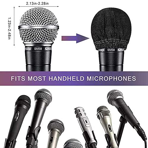 240Pcs Mic Covers Disposable Non-Woven Mic Cover Mic Microphone Windscreen & for Karaoke