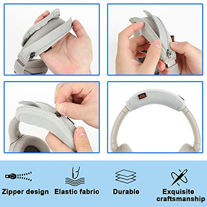Replacement Headband Cushion Pad Cover Compatible with Sony WH-1000XM2/WH-1000XM3/WH-1000XM4 Noise Canceling Stereo Headset, Head Band Protector Pad Headband Cover (Grey) - color: Grey