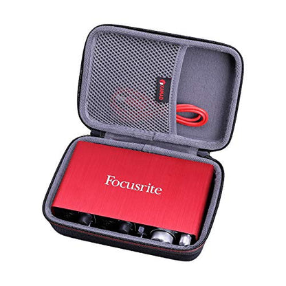 XANAD Hard Case for Focusrite Scarlett Solo/2i2 4rd 3rd Gen Audio Interface