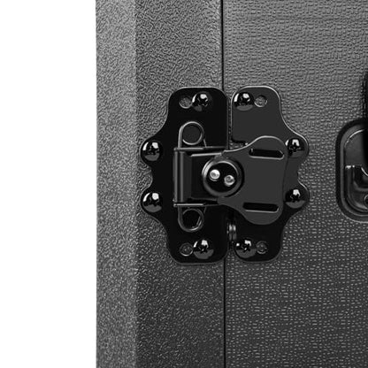 6U Rack Molded Pro-Audio PA DJ Flight Case - 17" Depth, Waterproof, Hard Protective Case with Customized Foam, Wireless Mic Storage - color: Black, size: 6U 17" Deep