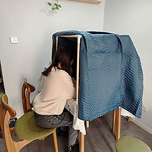 Portable Sound Recording Vocal Booth,Desktop Soundproof Booth,Recording Studio Equipment,With Wooden Stand,soundproof Blanket,Decreasing Noise,for Recording Studio, Podcasts, Singing