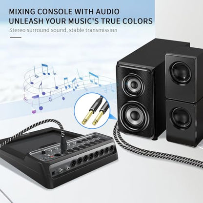 XLR Male to Dual 1/4 inch Y Splitter Cable,Male XLR to Dual 6.35mm TS Mono Plug Microphone Audio Converter Adapter - 3.3Feet - size: 3.3Feet, style: XLR Male to Dual 1/4 inch Y Splitter Cable