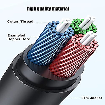 Headphones Extension Cable Cord Line 3.5mm Audio Splitter Wire,3.5mm Male to Female Replacement Stereo Audio Cable Aux Extension Cords Compatible with Bose QuietComfort QC45 QC35II QC35 QC25 QC15- 4FT - size: 1.2m