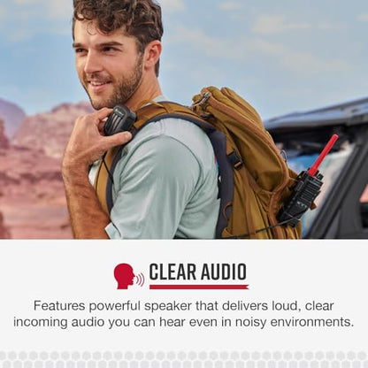 Cobra Shoulder Speaker Microphone | Speaker Mic with Push-To-Talk Button for Cobra Two-Way Radios with 2.5mm Plug - style: Shoulder Speaker Mic