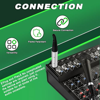 3PCS 3-Pin XLR Male to XLR Male Adapter Microphone Cable Gender Changer Audio Connector Plug Metal Shell with Cable Tie Mini Phillips Screwdriver, for Power Amplifier Mixer Microphone - color: XLR to XLR