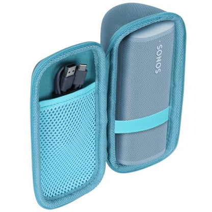 Lebakort Hard Case Compatible with Sonos Roam 2 Portable Waterproof Speaker - color: Blue Case