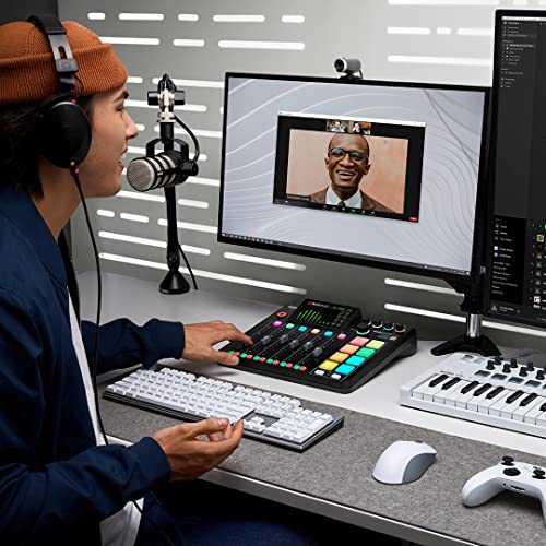 Rode PodMic Dynamic Podcast Microphone with Rode DS1 Desktop Mic Stand, XLR Cable and StreamEye Polishing Cloth