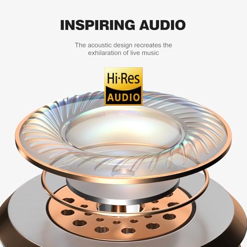 Calmbee Hybrid Active Noise Cancelling Headphones, Bluetooth 5.4 Headphones Wireless Over Ear with Mic for Clear Calls, Hi-Res Audio, 90H Playtime, Transparency, Deep Bass, Dongle Connect, Custom App | Bluetooth 5.4, Clear Mic Calls, Hi-Res Audio, 90H Pla