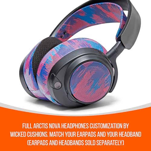 WC Side Plates for Arctis Nova Pro Wireless, Pro Wired & Nova Elite | Made by Wicked Cushions | Also fits Nova Pro Omni, 7, 7X & 7P | Speed Racer - color: Speed Racer