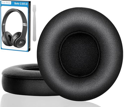 Link Dream Earpads for Beats Solo 3 & Solo 2 On-Ear Headphones - Black - color: Black