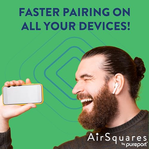 Cleaner Kit for Airpods by AirSquares | the Original Earbud Cleaning Putty Compatible with Airpods & Earbuds, Remove Wax, Dirt & Gunk from Tech Devices, As Seen on NBC's Today Show (12 Pack) | Compatible with Airpods & Earbuds, Removes Wax, Dirt & Gunk, T