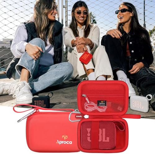 Case for JBL Go 4 / GO 5 / Go 3 Ultra Portable Speaker -Red (Case Only) - color: All Red