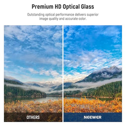 NEEWER 82mm MC UV Protection Filter with Lens Cap, Multi Resistant Nano Coatings/HD Optical Glass/Water Repellent/Scratch Resistant/Aluminum Alloy Ultra Slim Frame/Ultraviolet Filter - size: 82mm, style: UV w/Lens Cap