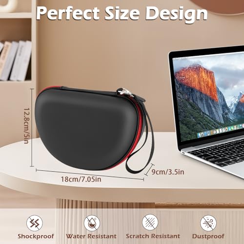 Hard Shell Travel Case Compatible with Beats Studio Pro/Studio3/Solo4/Solo3/ Solo 2 Bluetooth On-Ear Headphones (Black) - color: BLACK