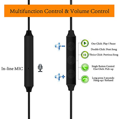 Sleep Headphones, MAXROCK Ultra Soft Comfortable In-ear Earphones w Mic and Volume Control Sound Blocking Earplugs Earbuds for Sleeping, Snoring, Bedtime, Relaxation, Air Travel, Insomnia & Meditation - color: Black with Volume Control
