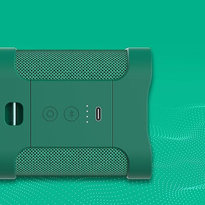 Skullcandy Terrain Mini Wireless Bluetooth Speaker - IPX7 Waterproof Portable Speaker with Dual Custom Passive Radiators, 14 Hour Battery, Nylon Wrist Wrap, & True Wireless Stereo (Green)