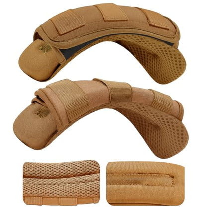 2-Pack Shoulder Pad Ultra-Thick Tactical Vest Cushion for Laptop Bags, Messenger Bags, Briefcase Bags, Luggage Bags, Tool Bags, Travel Bags and Most Bags, Khaki - color: Khaki