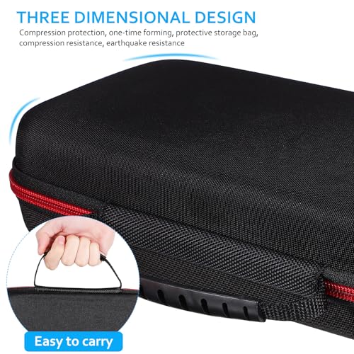 Portable Microphone Storage Case Bag with Anti-slip Orange Rings, Black Padded Mic Covers, and Anti-shock Bottom Holders for Professional Audio Equipment