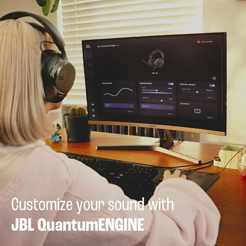 JBL Quantum 250 Wired Gaming Headset Spatial Sound Mic - White | Plug And Play 3.5mm Connection For PC, Xbox, PlayStation, Switch, With Detachable Boom Arm And Lightweight Over Ear Comfort - color: White