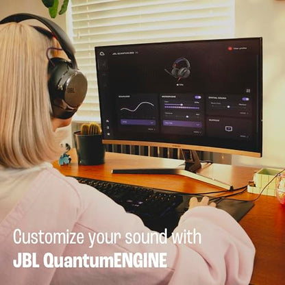 JBL Quantum 250 Wired Gaming Headset Spatial Sound Mic - Black | Plug And Play 3.5mm Connection For PC, Xbox, PlayStation, Switch, With Detachable Boom Arm And Lightweight Over Ear Comfort - color: Black