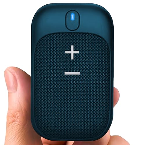Golf Speaker/Wireless Wearable Bluetooth Speaker/Portable/Clip on/Up to 18hrs of Battery Life/Built-in Mic for Hands-Free Music and Calls/Water Resistant/Modern Design (Blue) - color: Blue