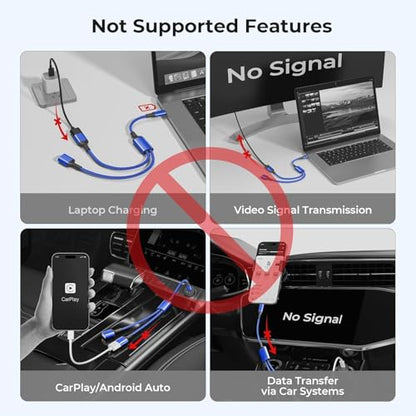 Basesailor USB C Male to Dual USB Female Cable Adapter 1FT,OTG Adapter - color: Blue, size: 1FT(0.3M), style: 1 in 2 out