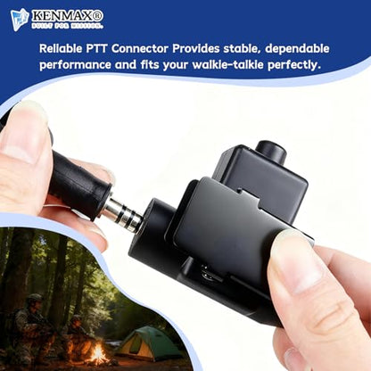 U94 PTT Cable Adapter for Motorola 1-Pin 2.5mm Radios, Tactical Headset Push-to-Talk Compatible with Talkabout T5200 T5600 T6200 T6500 T7450 Series
