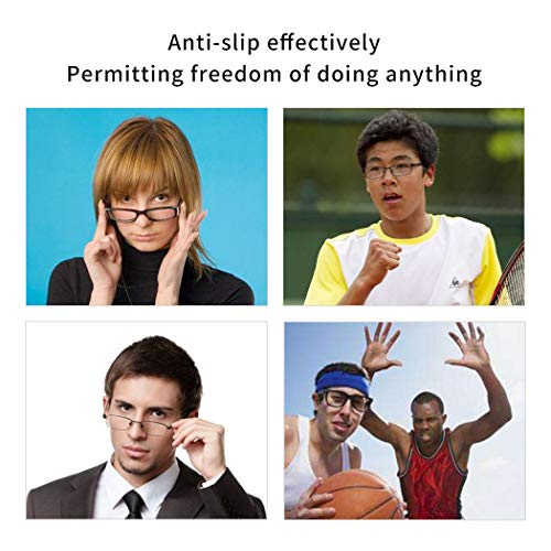 20 Pairs Eyeglasses Ear Hooks Retainers, Silicone Eyeglasses Anti-Slip Holder Stoppers Temple Tips Sleeve Retainer Eyewear Retainers Spectacle Stay For Eyeglasses, Sunglasses, Reading Glasses - color: Black+white