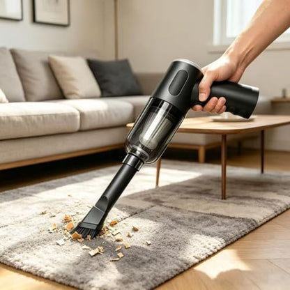 Compressed Air Duster Wireless Handheld Car Vacuum Cleaner, Air Blower 3 in 1 Electric Air Dusters Computer Vacuums Keyboard Cleaner Power Rechargeable Vacuum for Desk Home and Office Dust Cleaning