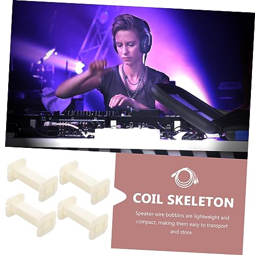 Toddmomy 4pcs Speaker Wire Spools Coil Racks for Cord Organization for Studios Live Events Prevent Tripping Hazards Elegant Design for Audio Management